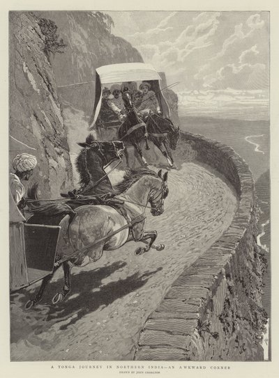 北インドのトンガの旅、ぎこちないコーナー 作： John Charlton